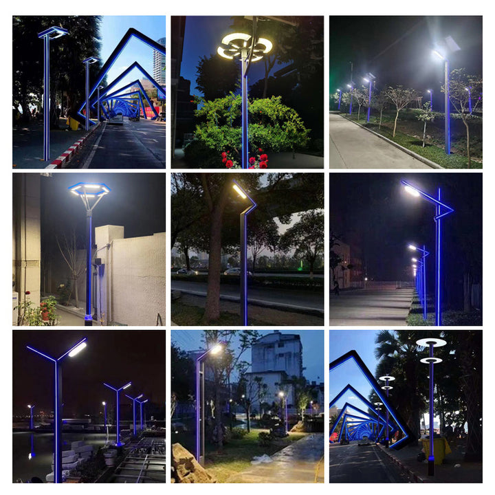 IP65 Solar Garden Lights 3m 4m Customized Outdoor Solar Garden Road Light Landscape Villa Courtyard Street Lighting Lamp