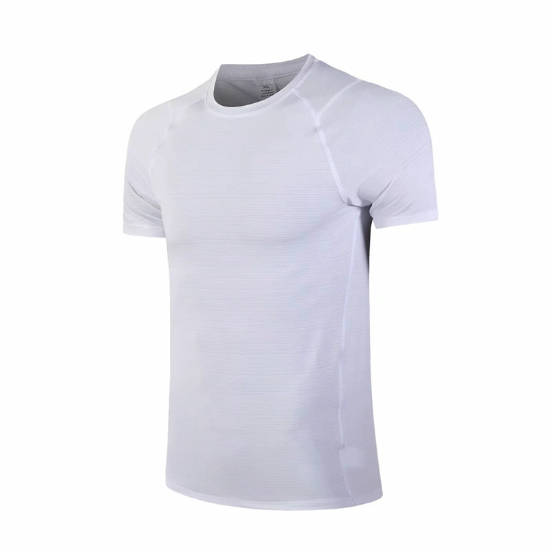 89 polyester 11 elastane mens gym top moisture wicking active athletic performance crew tshirt quick dry