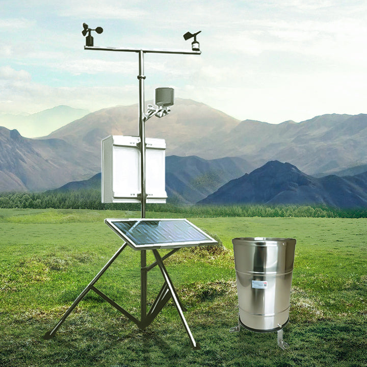 RIKA WMO Smart Cellular 4g Gsm 14 in 1 Ambient Agriculture Professional Automatic Weather Station with Wind Solar Rain Gauge Gps