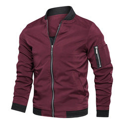 Amazon men's coat Spring and autumn  version of the trend loose fat fall leisure baseball jackets mens spring clothes