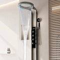 Luxury Smart LED Display Rainfall Soft Apartment Bathroom Shower Panels System Ceramic Valve Brass SPA Massage Waterfall Shower