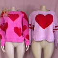 Trendy Women's Fashion Sweaters Winter Knitting Letter Crop Top Casual Street Wear Women Warm Red Sweater Top Fashionable