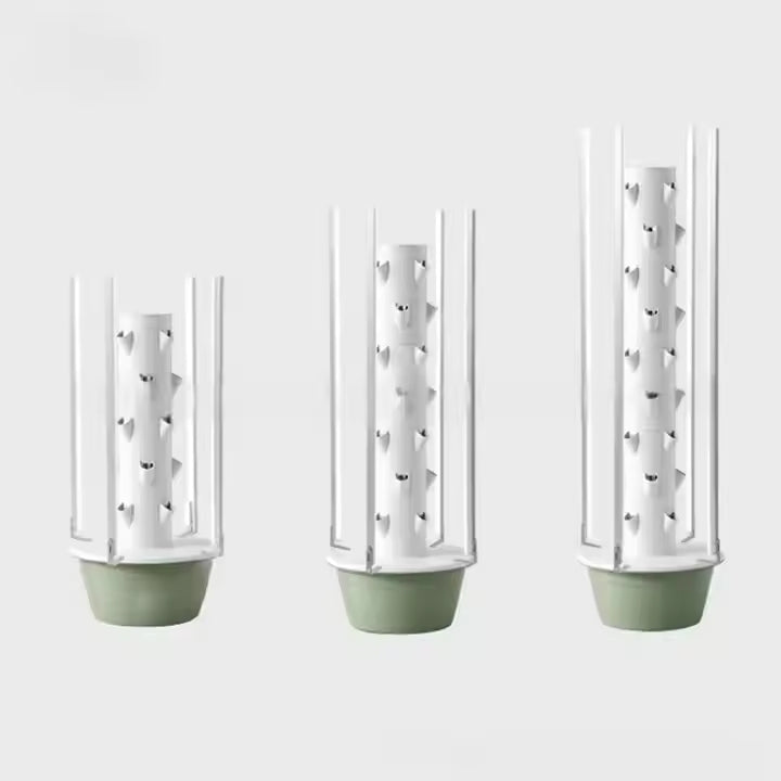 Oem Vertical Farming Tower Garden Vertical Hydroponic Growing System Hydroponic Aeroponic Tower 20 28 36 Plant LED Grow Lights
