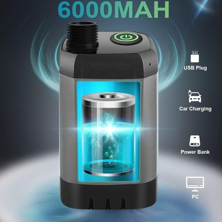 Outdoor Camping Electric Shower Pump Waterproof Portable for Hiking Travel Beach Pet Watering Bathing-20L Capacity