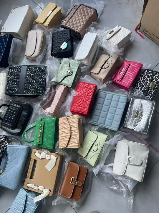 Fashion Simple Bag Female Spring New Fashion Single Shoulder Crossbody Bag Simple Small square Bag Mixed Wholesale