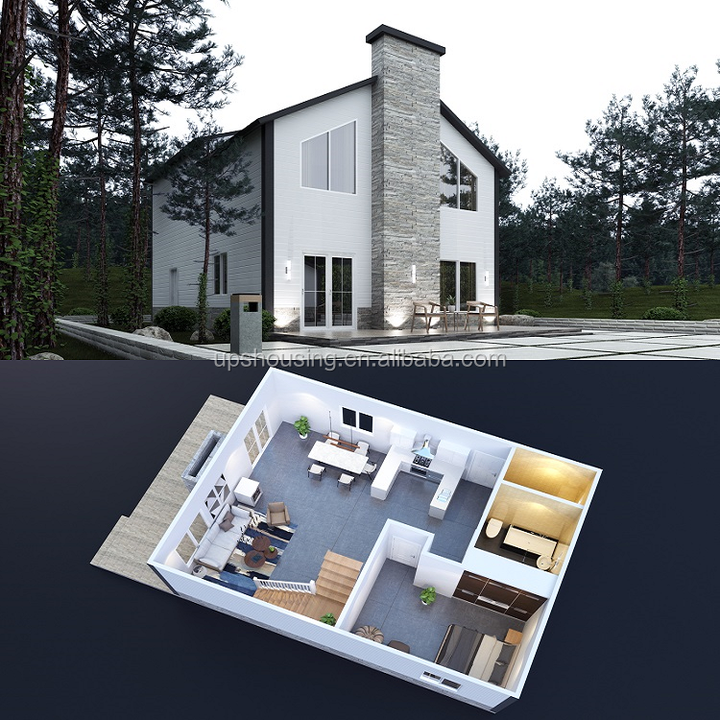New Design Prefabhouse Multi Family House Design Built for Eps Sandwich Panel House or Concrete Boards Houses