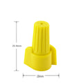 HUASU 100pcs HP11 Yellow Easy Outdoor Seal Elec Easy Twist on Application Wire Connectors Waterproof Nuts