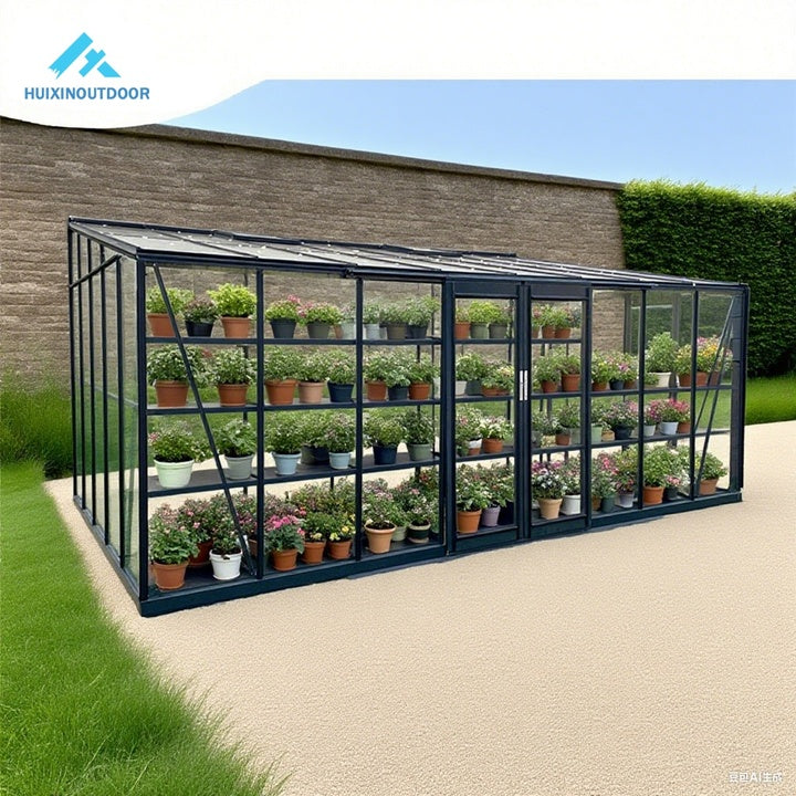 Factory Direct Sales Wholesale Mini Greenhouses Garden Tempered Glass Green House