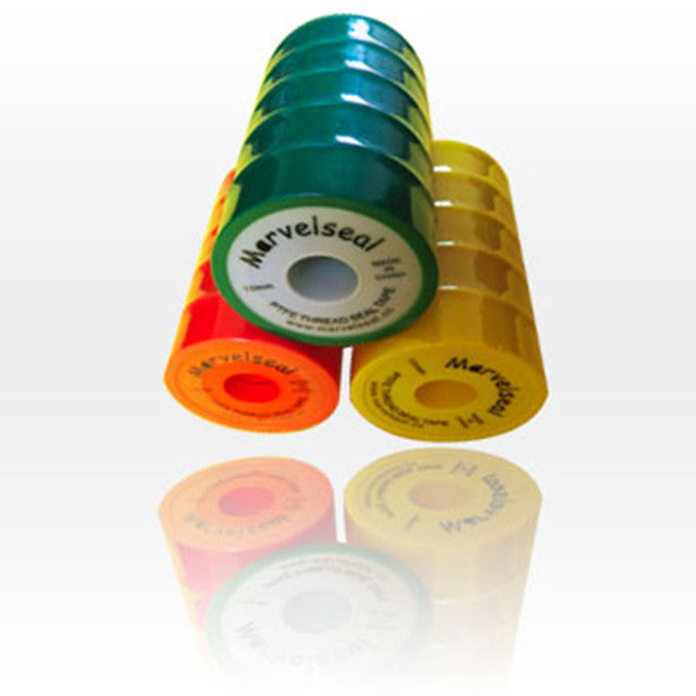 Marvelseal 19mm PTFE Thread Seal Tape () for Gas Plumbing ROHS Certified Aging Resistance
