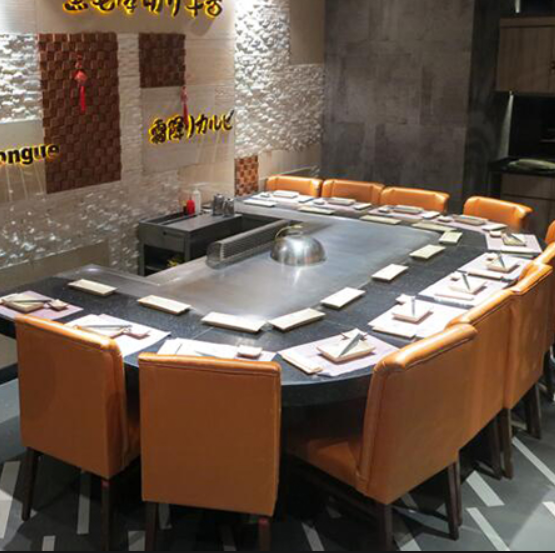 Japanese restaurant equipment gas teppanyaki griddle
