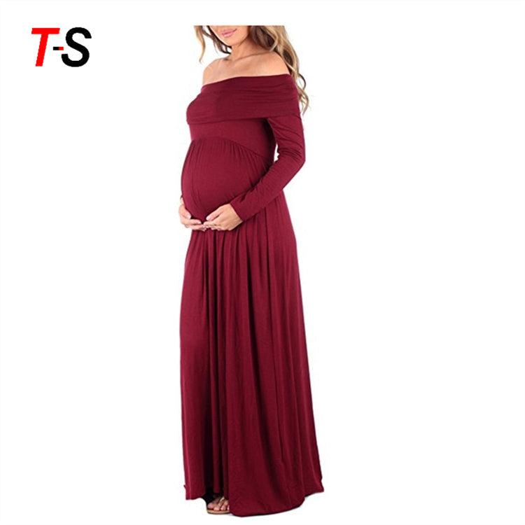 2019 long sleeve vestido de maternidad pregnant women dresses nice maternity dress