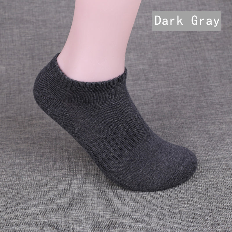 hot selling men casual sports socks breathable custom logo plain socks cotton waist tied terry cushion ankle socks