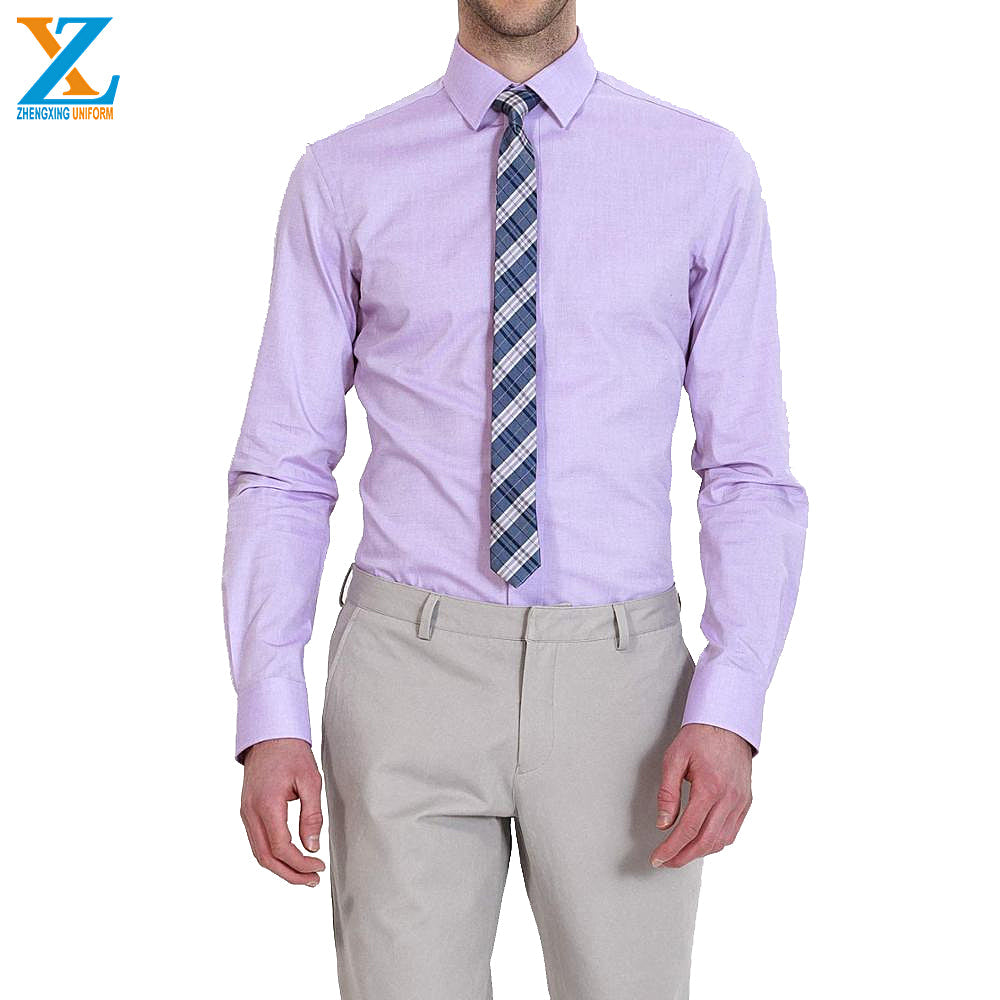 OEM 100% cotton long sleeve classic men formal dress shirt for business