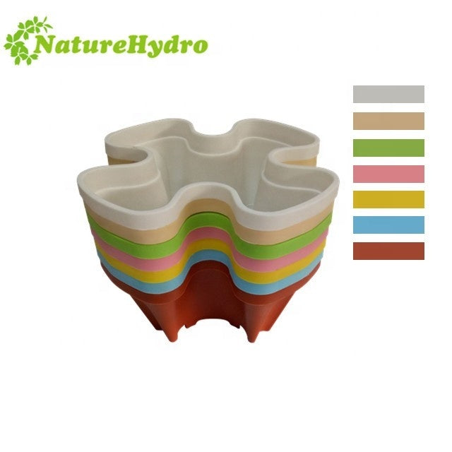 Hydroponic Stackable Plastic Garden Pots Planter