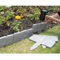 10 Pack Cobbled Stone Effect Garten Jardin Garden Lawn Edging Border