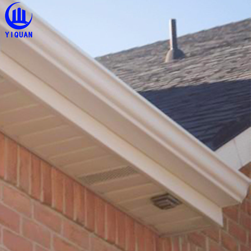 PVC Rain Collector Plastic Roof Gutter 14x16 cm Gutter