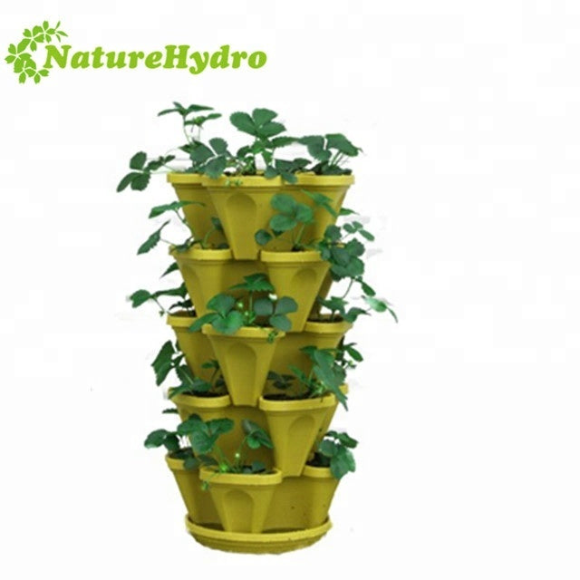 Strawberry Lettuce Planter Hydroponics Stacking Pots