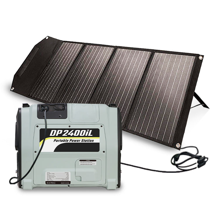 Multi Function 2400W Portable Power Station Pure Sine Wave LiFePO4 Battery Solar Panel Flashlight-off Grid Solar Generator