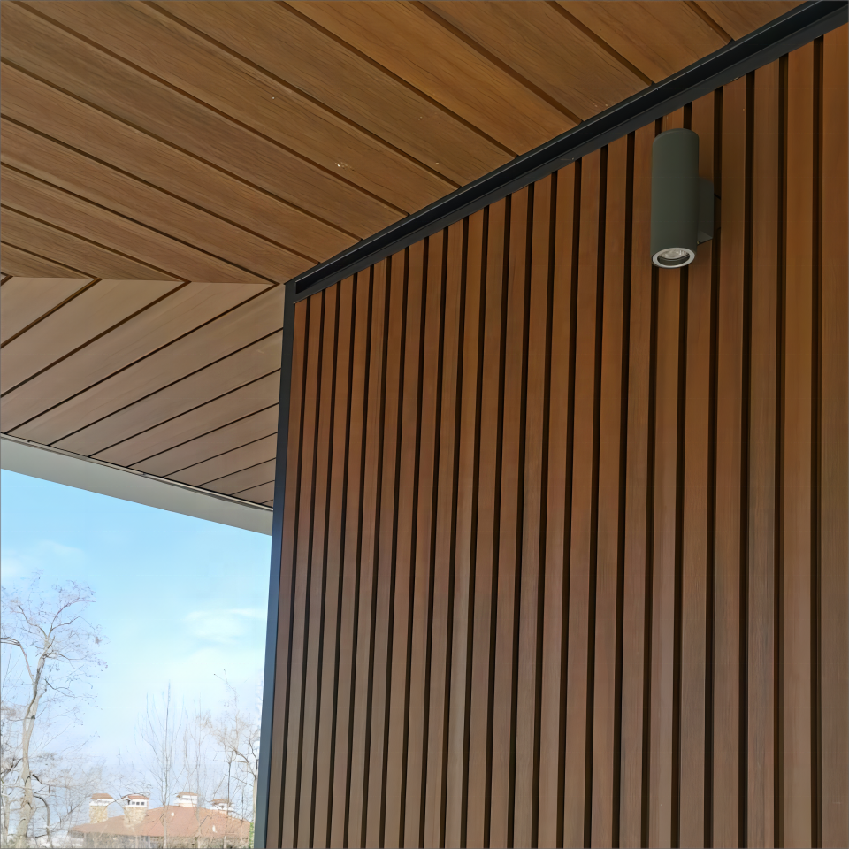 Wooden Look House Vinyl Siding wall siding  wpc wall panel