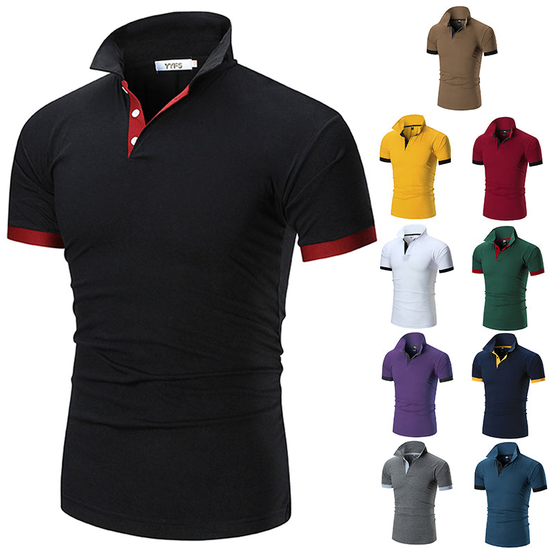 Custom Logo Embroidery Men's Summer New Short Sleeve Golf Sports Camiseta Plain Polo Shirts