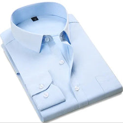 Custom Logo Long / Short Sleeve Casual Business Flannel Shirts 100% Cotton Office Dress Shirt Men Wholesale