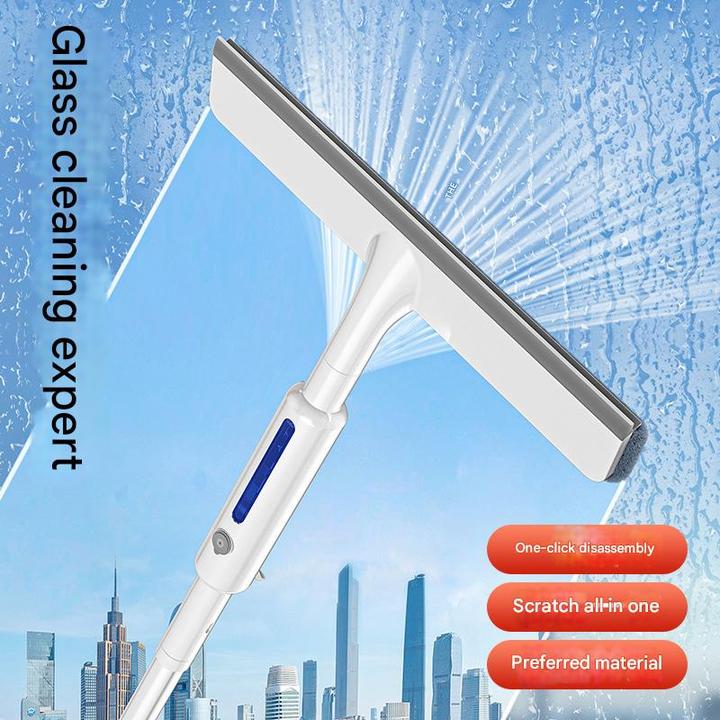 Jesun Window Cleaner Double-sided Household Glass Cleaner Handheld Tool Plastic Squeegee Window Wiper Cleaning