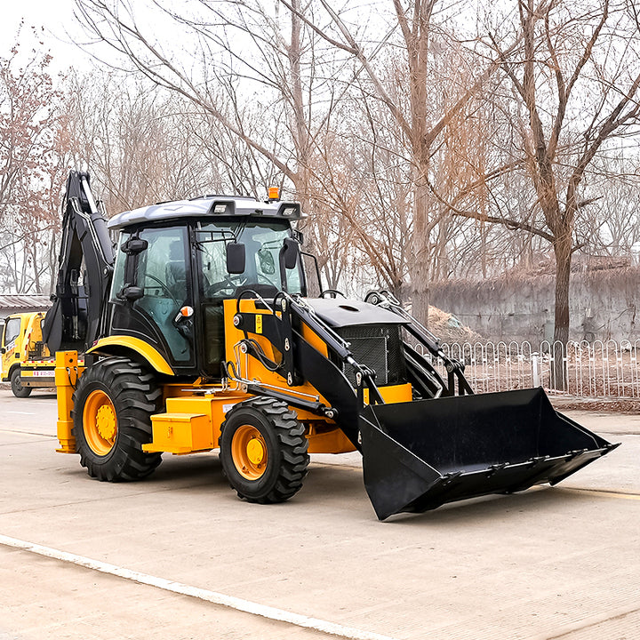 FREE SHIPPING Cargador Frontal Retroexcavadora 4X4 Backhoe Loader Ce Euro 5 Loader Backhoe Backhoe Loader Tractor with Loader