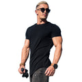 Men's Tshirt Men Tee Tops Wholesale Custom Short Sleeve Breathable Sport Running Fitness Muscle Bodybuilding Mens Gym T Shirt