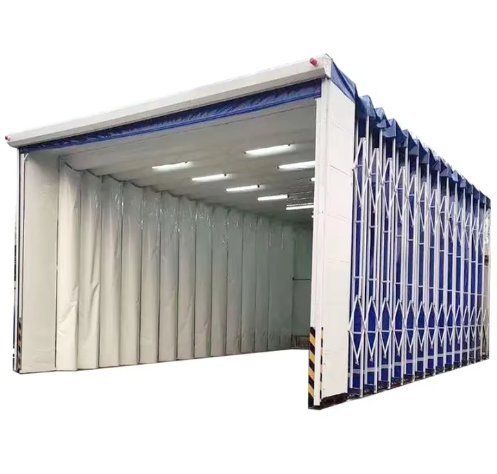 Collapsible Retractable Mobile Automotive Paint Booth Waterproof Dustproof Spray Painting Enclosure for Car Body Painting