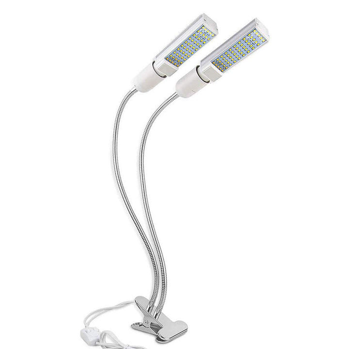Cree LEDs Full Spectrum Clip On Grow Light 50W 2/4 Head Adjustable Plant Light for Indoor Plants Succulents Bloom Enhancing