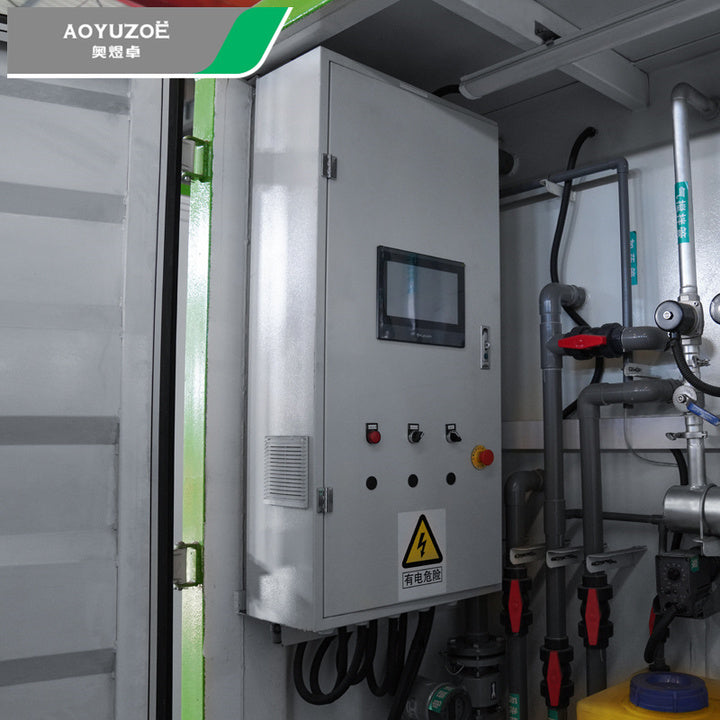 AOYUZOE Mbbr Mbr Domestic Biogas Wastewater Treatment Equipment Bioreactor Underground Compact Sewage Treatment Plant