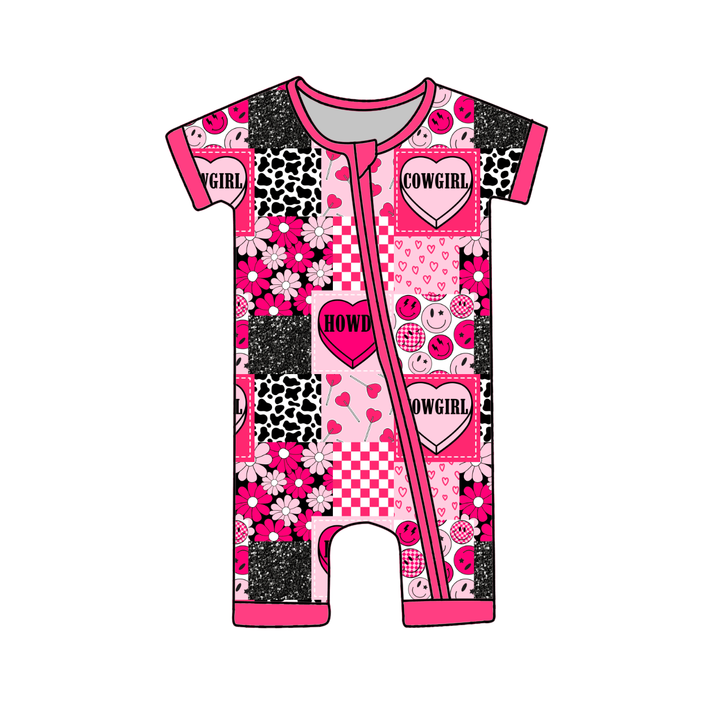 2026 Children's Clothing Long Sleeve Cartoon Zippy Bamboo Fiber Romper Accept Custom logo