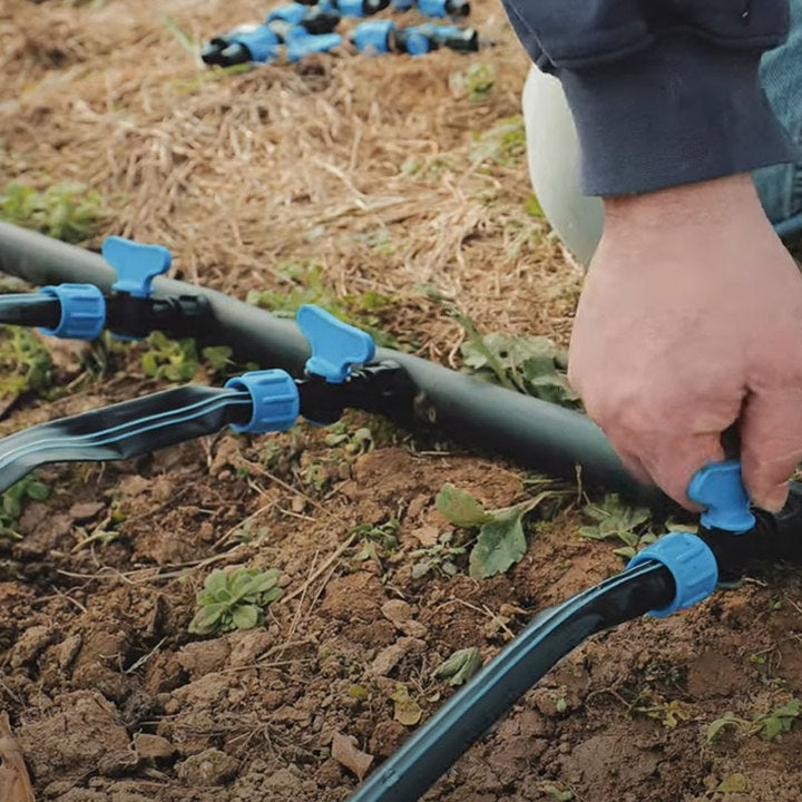 Mini Valve Drip Irrigation System Complete 1 Hectare Farm Drip Irrigation Kit with Plastic Pipes Drip Tape Fittings