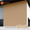 Fire Resistant Aluminum Alloy Cladding Panels | Eco-Friendly Wood Grain Facade System for Exterior Outdoor Use Hotel Villa
