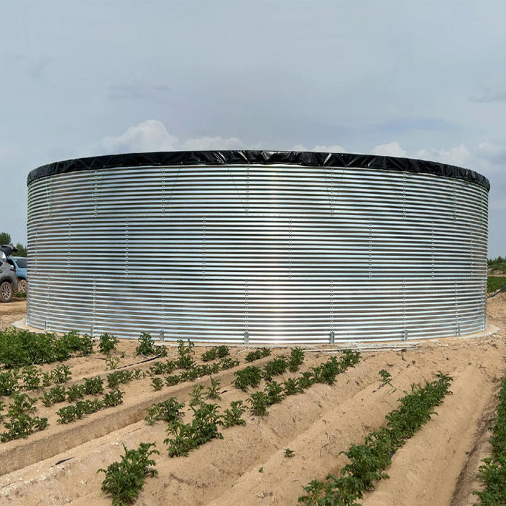 Large Corrugated Steel Plate 5000L Rain Water Collector tank Prices for Irrigation Irrigation Water Tank Irrigation Water Tank