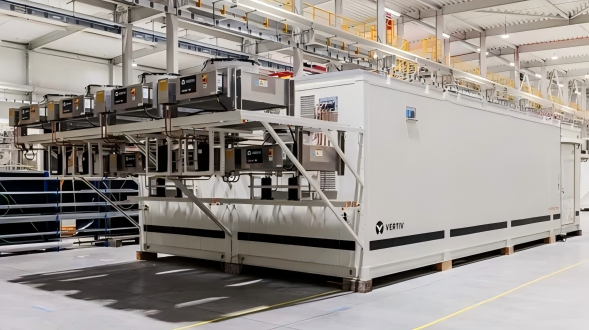 Vertiv SmartMod Modular Data Center Infrastructure 4 Racks 100kW Lead Acid Battery On-line Power/Cooling/Monitoring Container