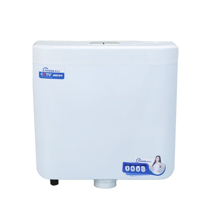 Polypropylene Eco-Friendly Modern Minimalist Design Square Squatting Toilet Tank Wall-mounted Hand-pressed Flushing