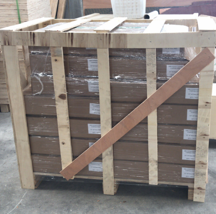 High Quality C11000 Grade Pure Copper Air Conditioning Connection Pipes 3/5 Meters with PE Insulation Layer for HVAC Use