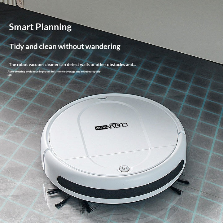 Automatic Intelligent Mop Vacuum All-In-One Home Cleaning Robot Large Water Tank Rechargeable USB 1000-1499Pa Suction 0.4L Dust
