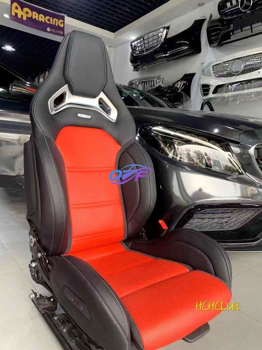 For Mercedes-Benz C-Class C63 AMG W205 Car Seats High Performance Leather Safety Seats
