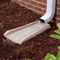 PP Grey Modern Splash Block Guards for Rain Gutter Downspout Extension 54x27x5cm Garden Use