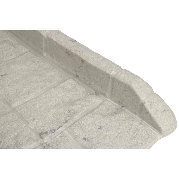 PP Grey Modern Splash Block Guards for Rain Gutter Downspout Extension 54x27x5cm Garden Use