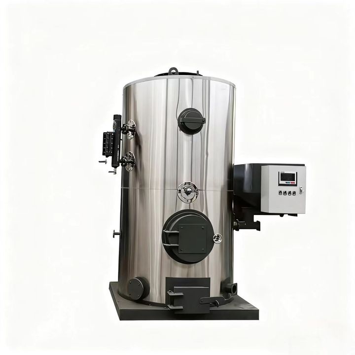 Low Price Low Pressure 200kg-2000kg Capacity Automatic Vertical Fire Tube Industrial Biomass Steam Boiler
