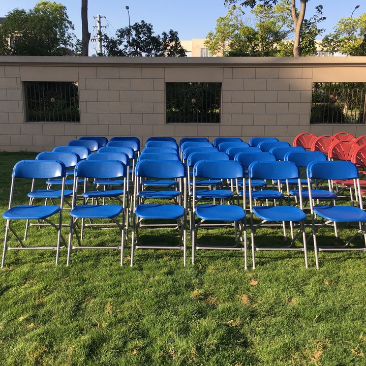 Wholesale Hot Sale Modern Durable Foldable Party Wedding Garden Banquet Restaurant Events Steel & Plastic Folding Chair