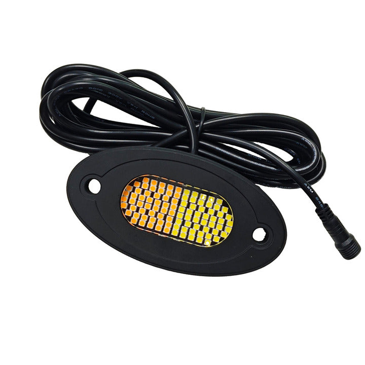 Kingshowstar Wholesale Price Rock Light Pod 12V IP68 Waterproof Switchback Rock Lights RGBW Pure White Rock Light
