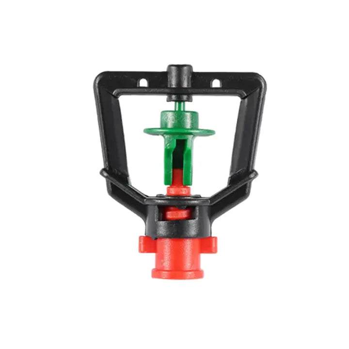 Greensen Plastic Micro Sprinkler System 360 Gear Drive Hanging/Standing 360 Degrees Spray Irrigation Sprinkler Head Greenhouse