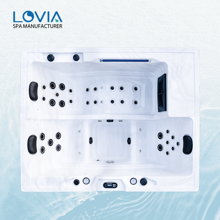 New Design Premium Outdoor Hot Tub Massage Bathtub 2100x1700x820 Spa Bathtubs 3 Person Acrylic Jakuzzi Tub