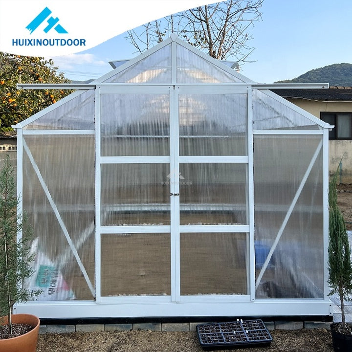 Factory Wholesale Aluminium Polycarbonate Greenhouse Kits Super Strong Home Garden Planting Greenhouse