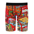 Oem Factory Quick Dry Long Boxers For Man Fashion Beach Swimsuits Full Printed Men Underwear
