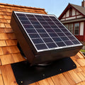 14inch 60W BLDC Motor Thermostat Solar Axial Flow Fans Attic Roof Industry Exhaust Vent Whirly Bird Roof Ventilation